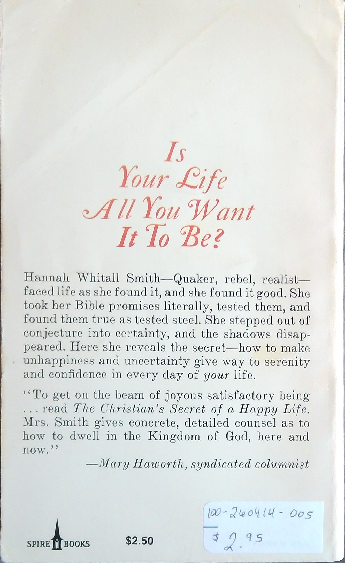 The Christian's Secret Of A Happy Life