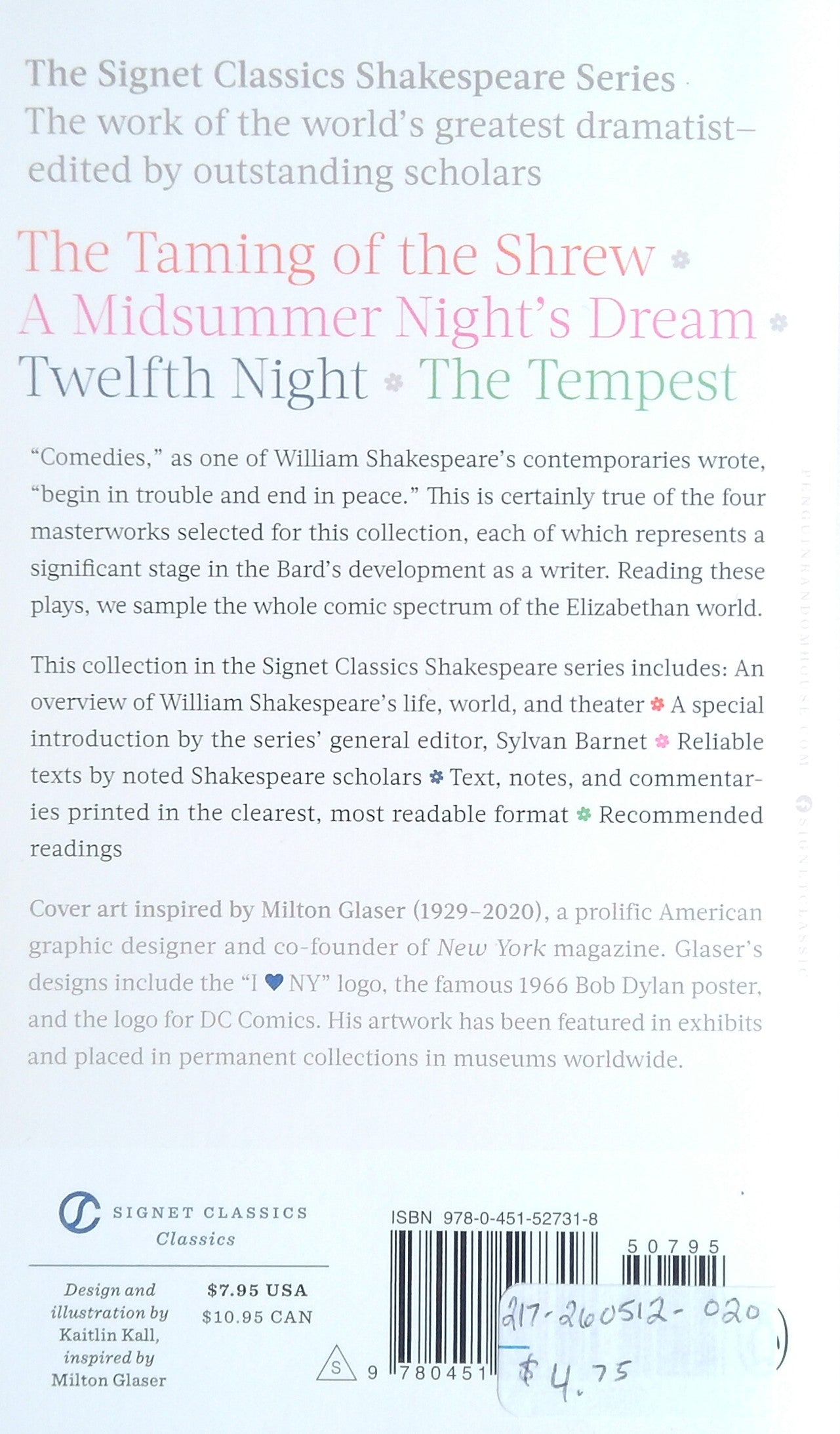Shakespeare: Four Great Comedies