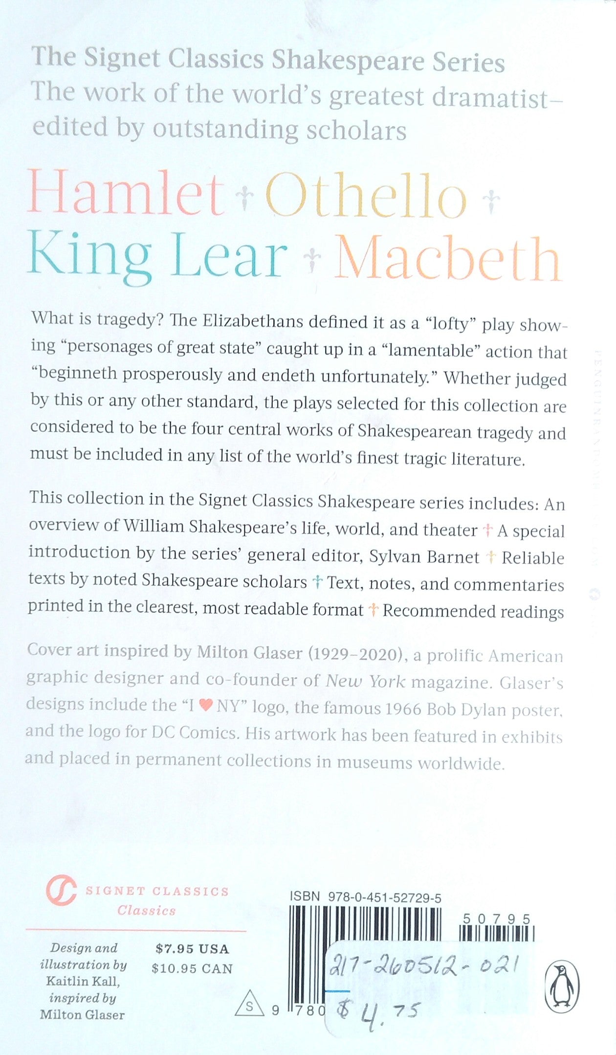 Shakespeare: Four Great Tragedies