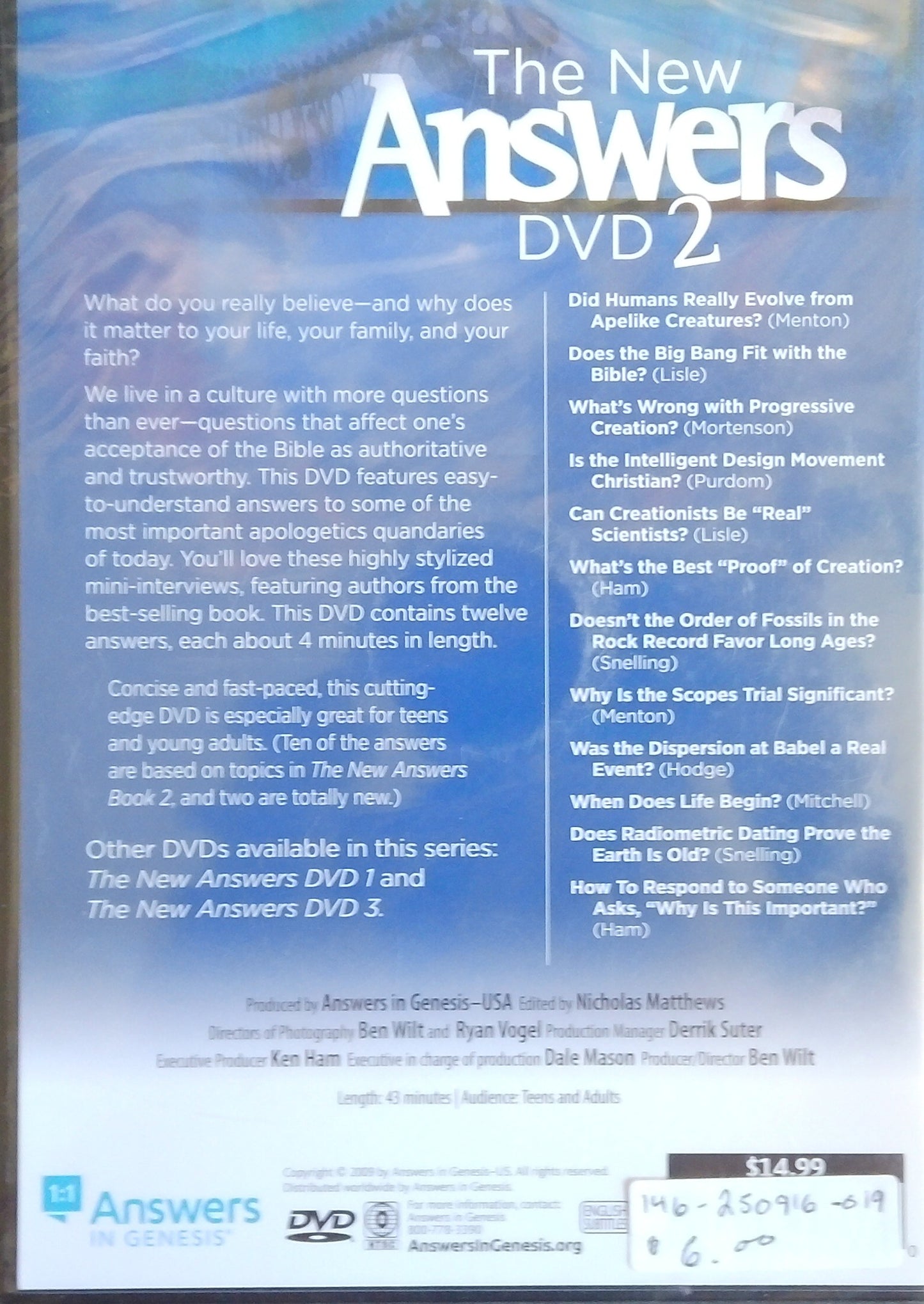 The New Answers DVD 2