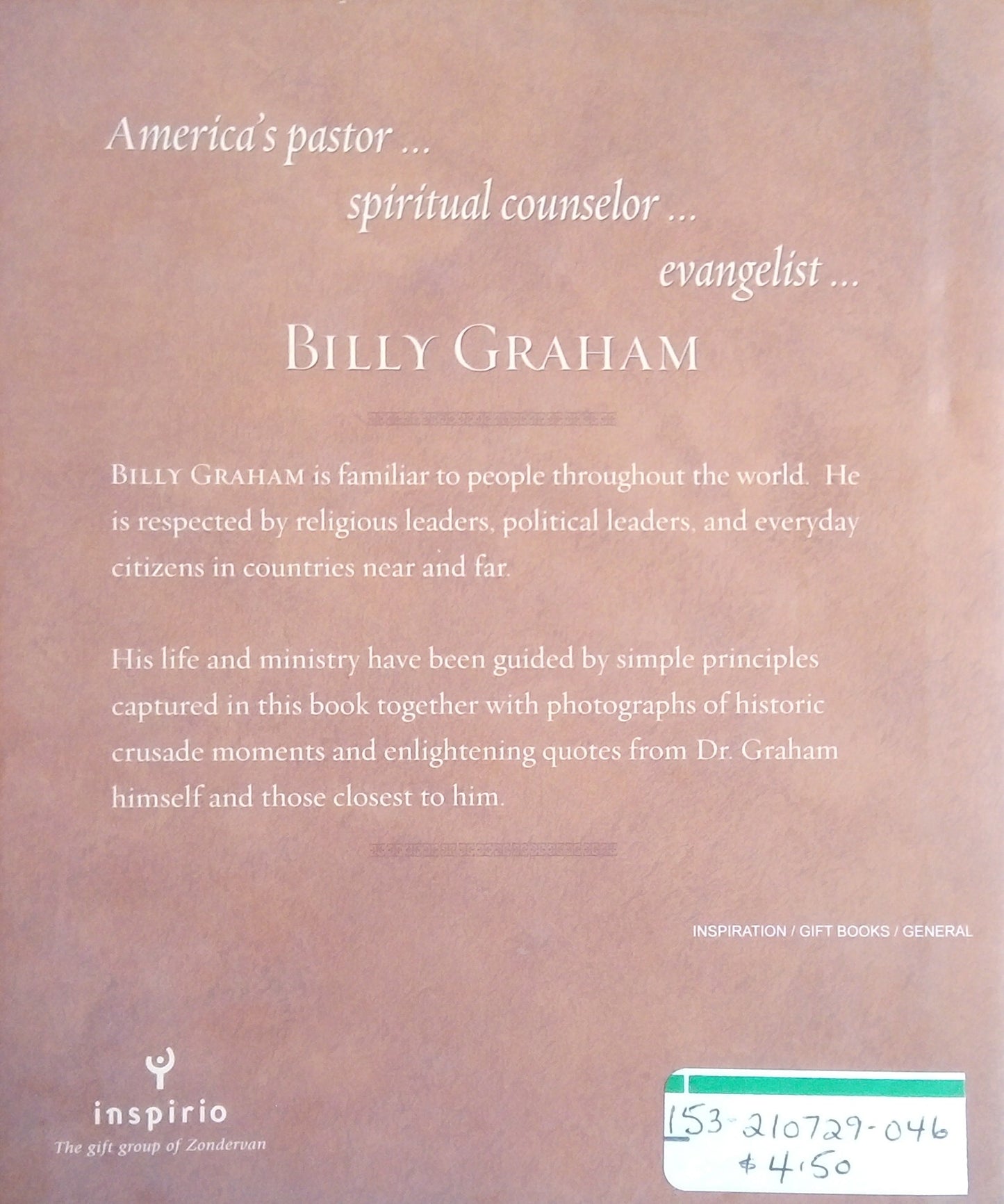 Thoughts & Reflections On Billy Graham's Life Principles