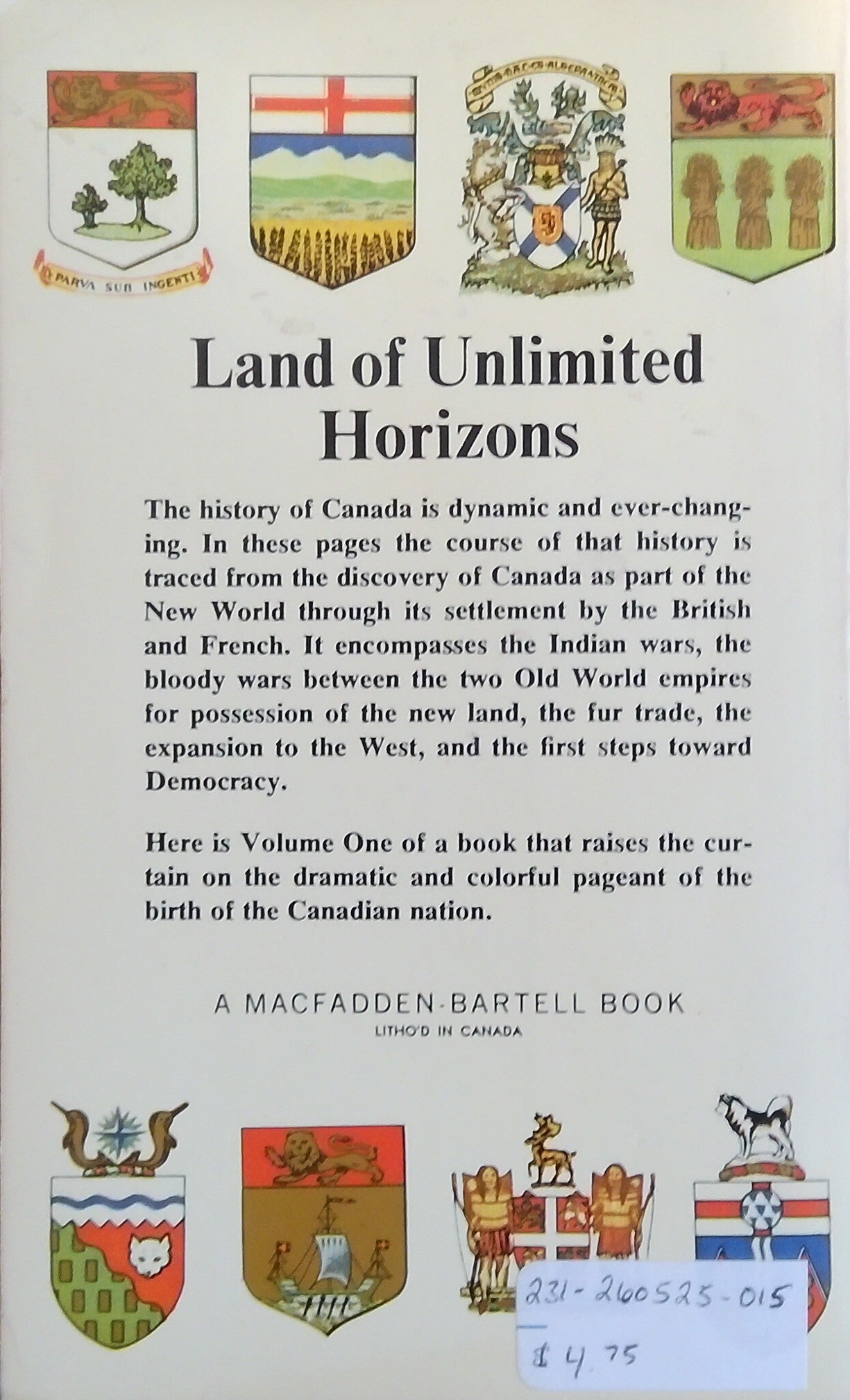 Building The Canadian Nation, Volume 1