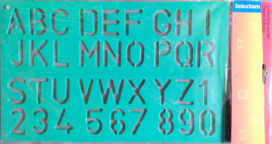 Plastic Letter Stencil