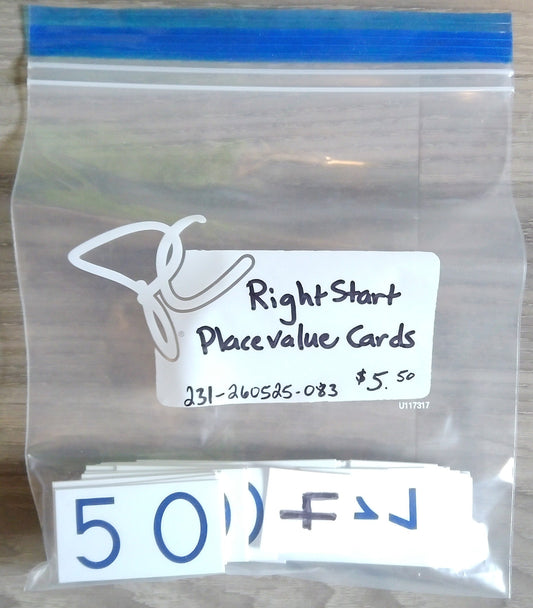 RightStart Math Place Value Cards