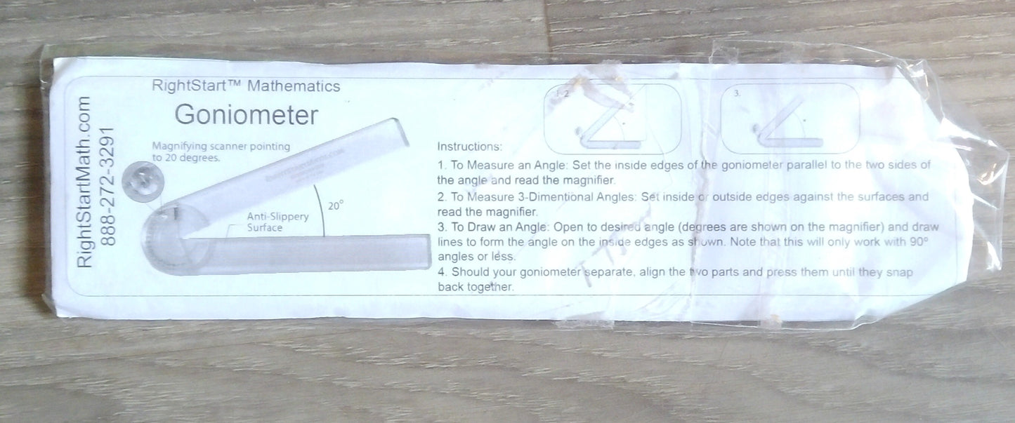 RightStart Math Goniometer