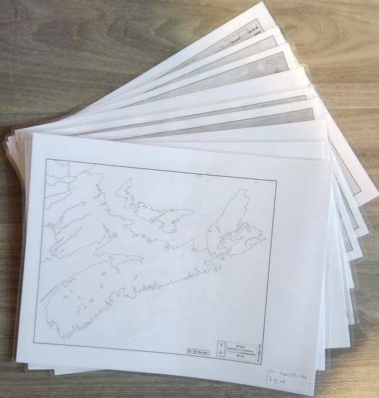 Laminated Maps Of Canadian Provinces/Territories