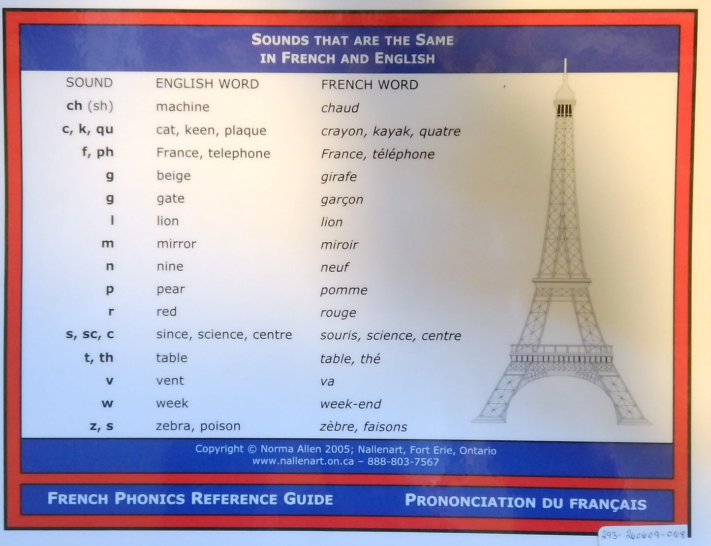 French Phonics Reference Guide