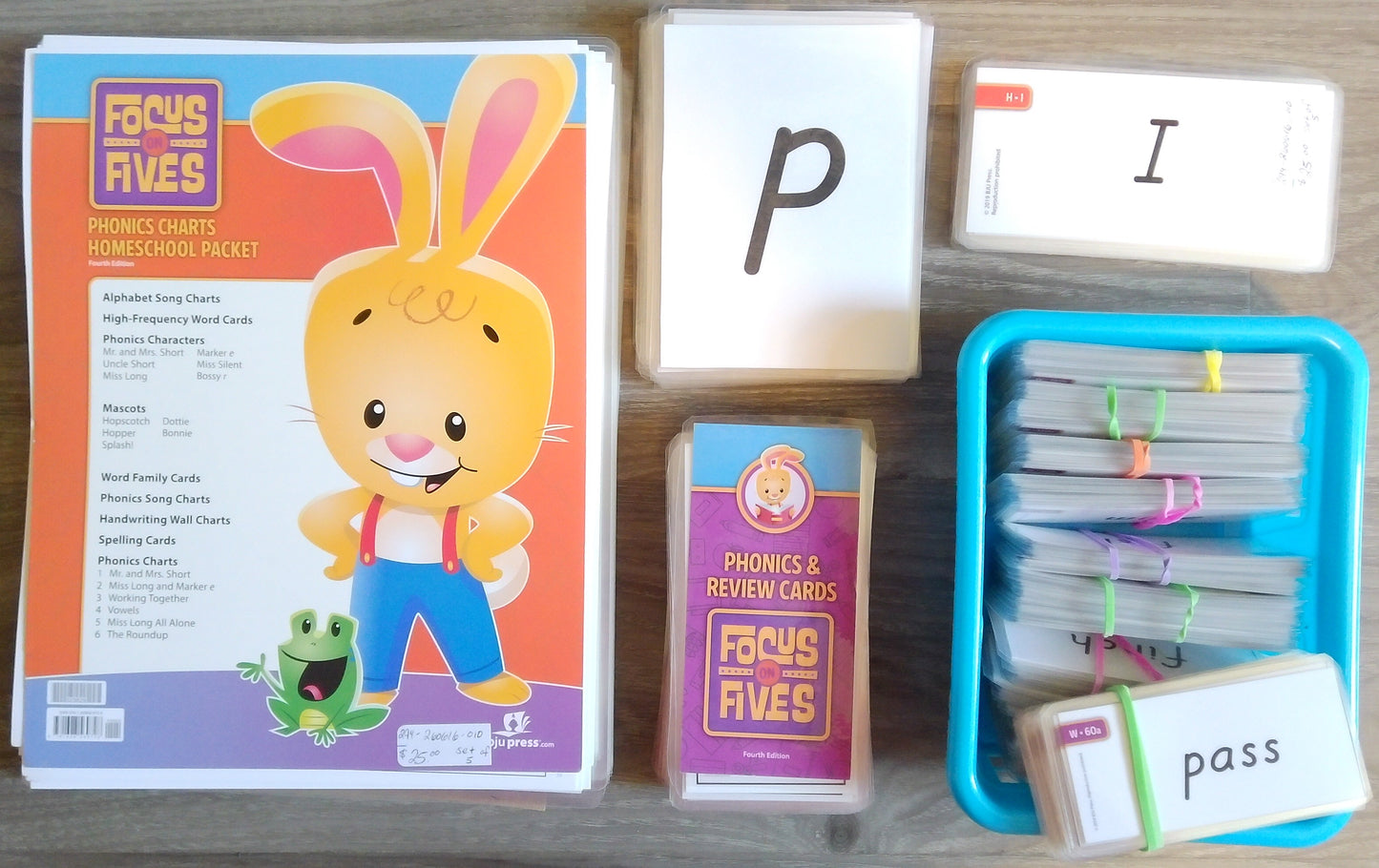 Focus On Fives Phonics Charts Homeschool Packet