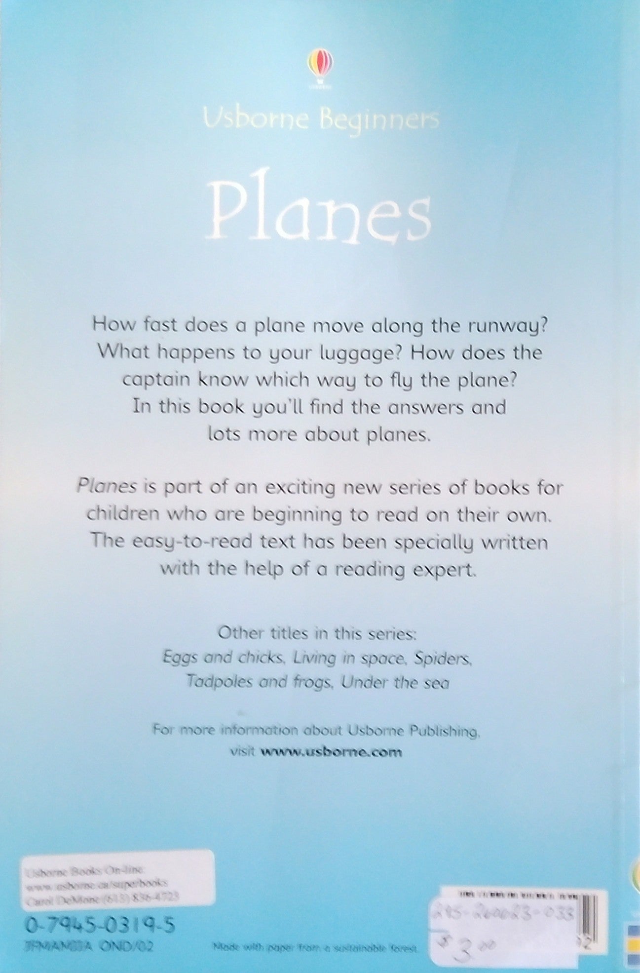 Usborne Beginners: Planes