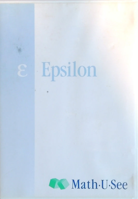 Math-U-See Epsilon DVD