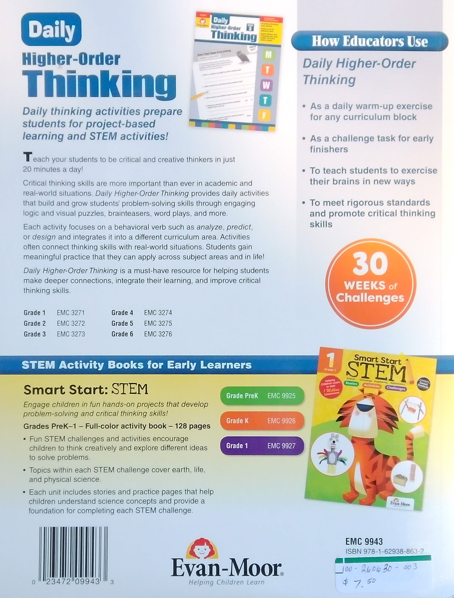 STEM Lessons & Challenges: Grade 3