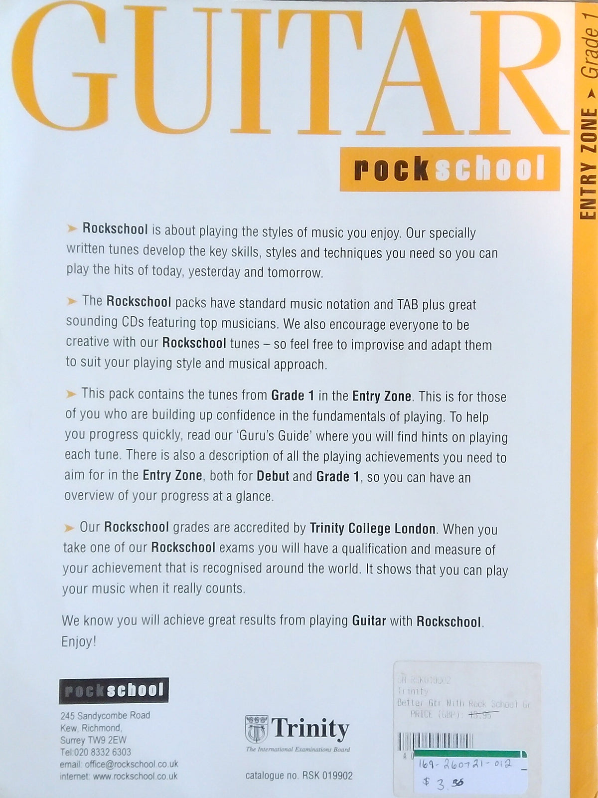 Guitar RockSchool: Grade 1