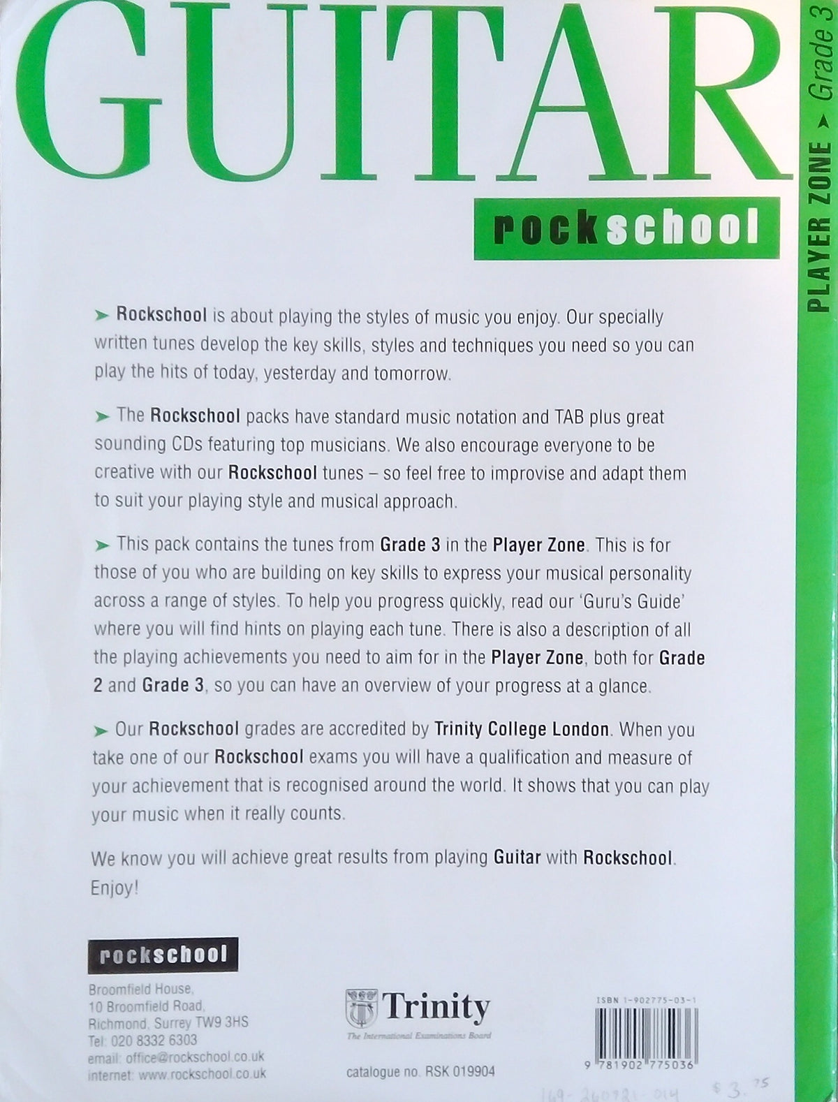 Guitar RockSchool: Grade 3