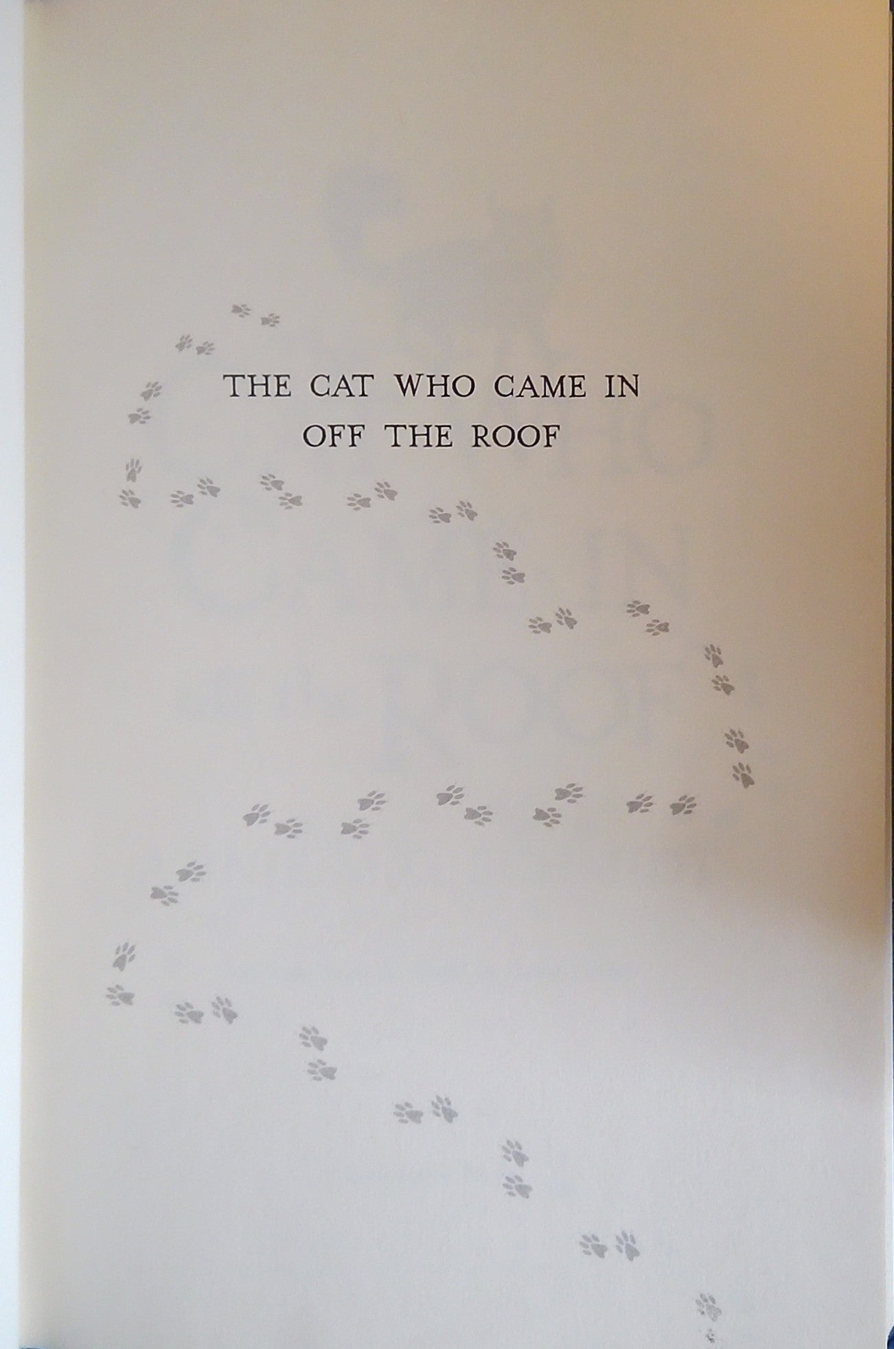 The Cat Who Came In Off The Roof