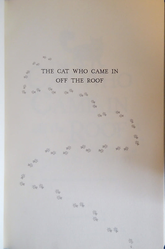 The Cat Who Came In Off The Roof