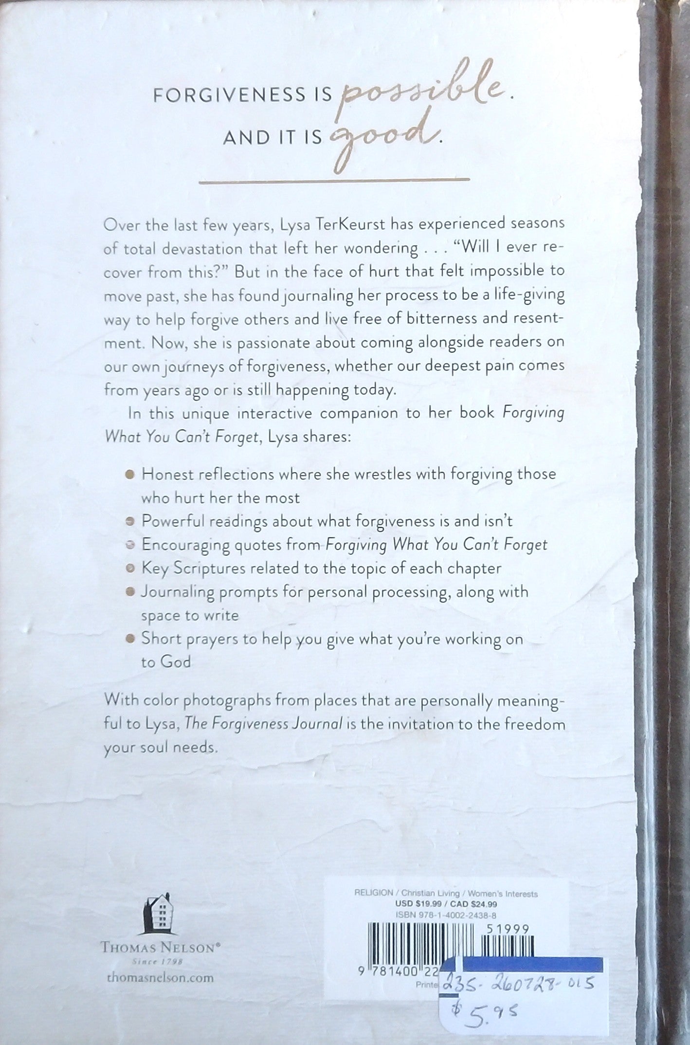 The Forgiveness Journal