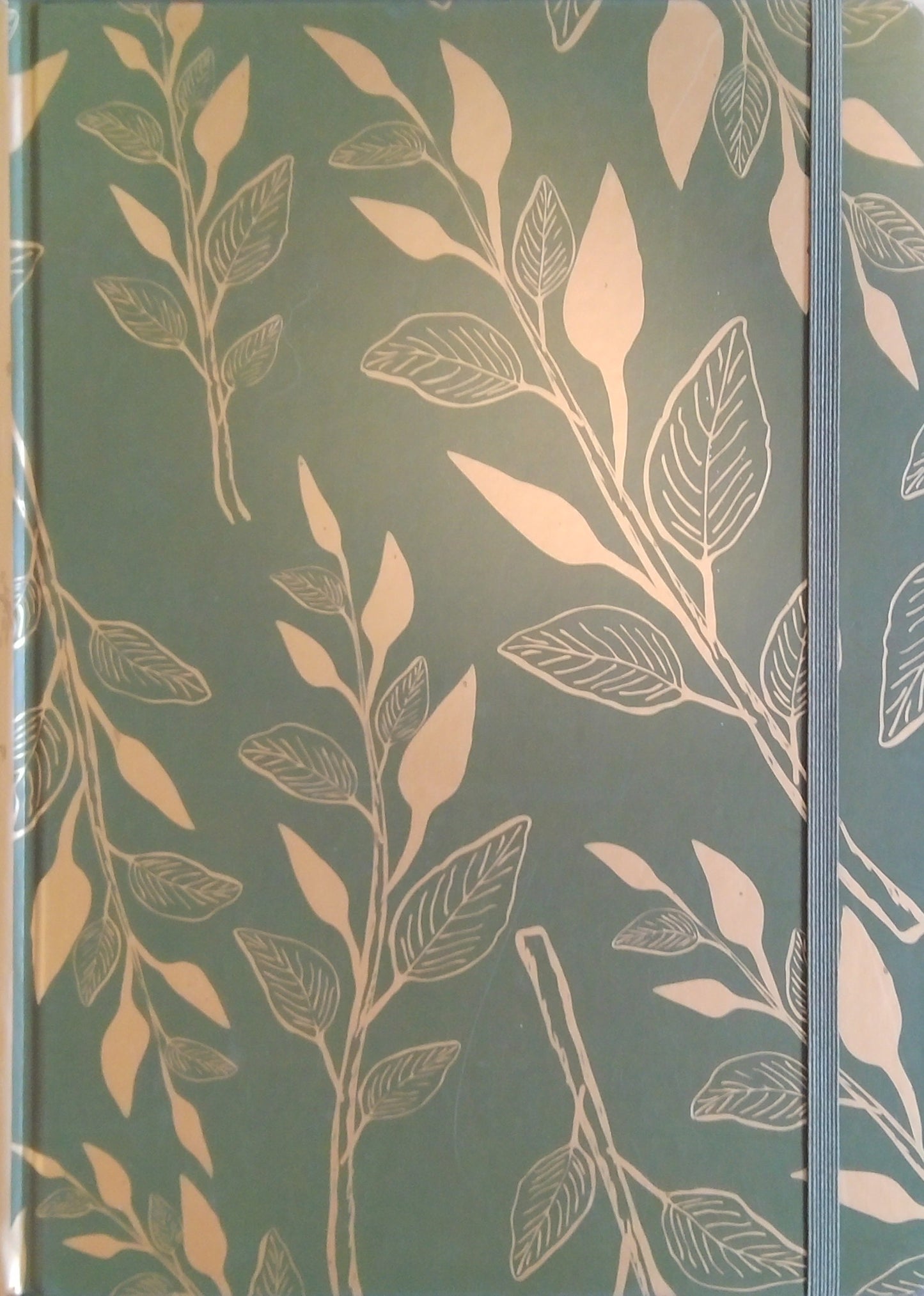 Green/Gold Lined Notebook