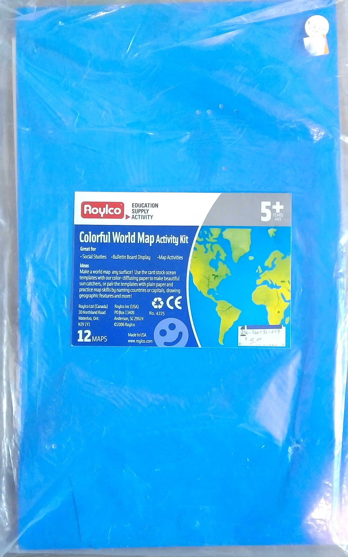 Colorful World Map Activity Kit