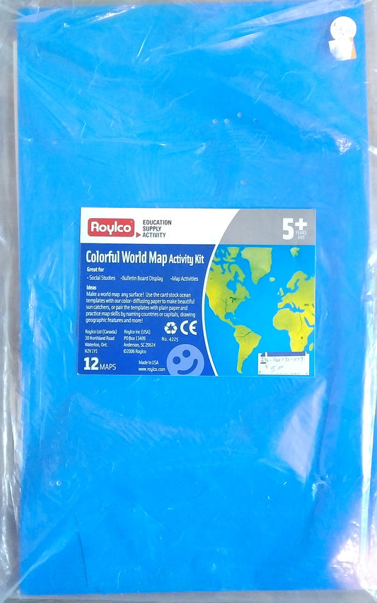 Colorful World Map Activity Kit
