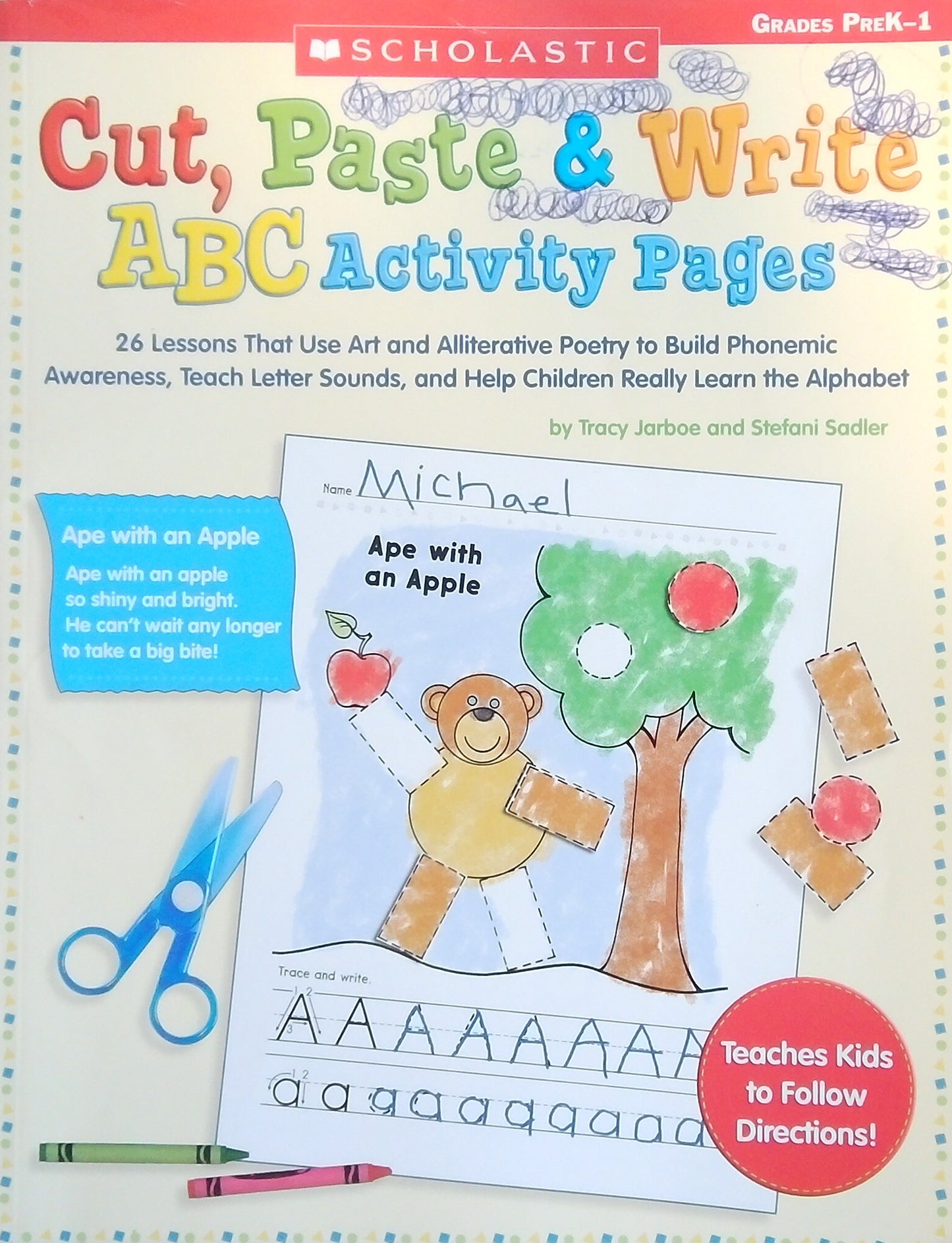 Cut, Paste & Write: ABC Activity Pages