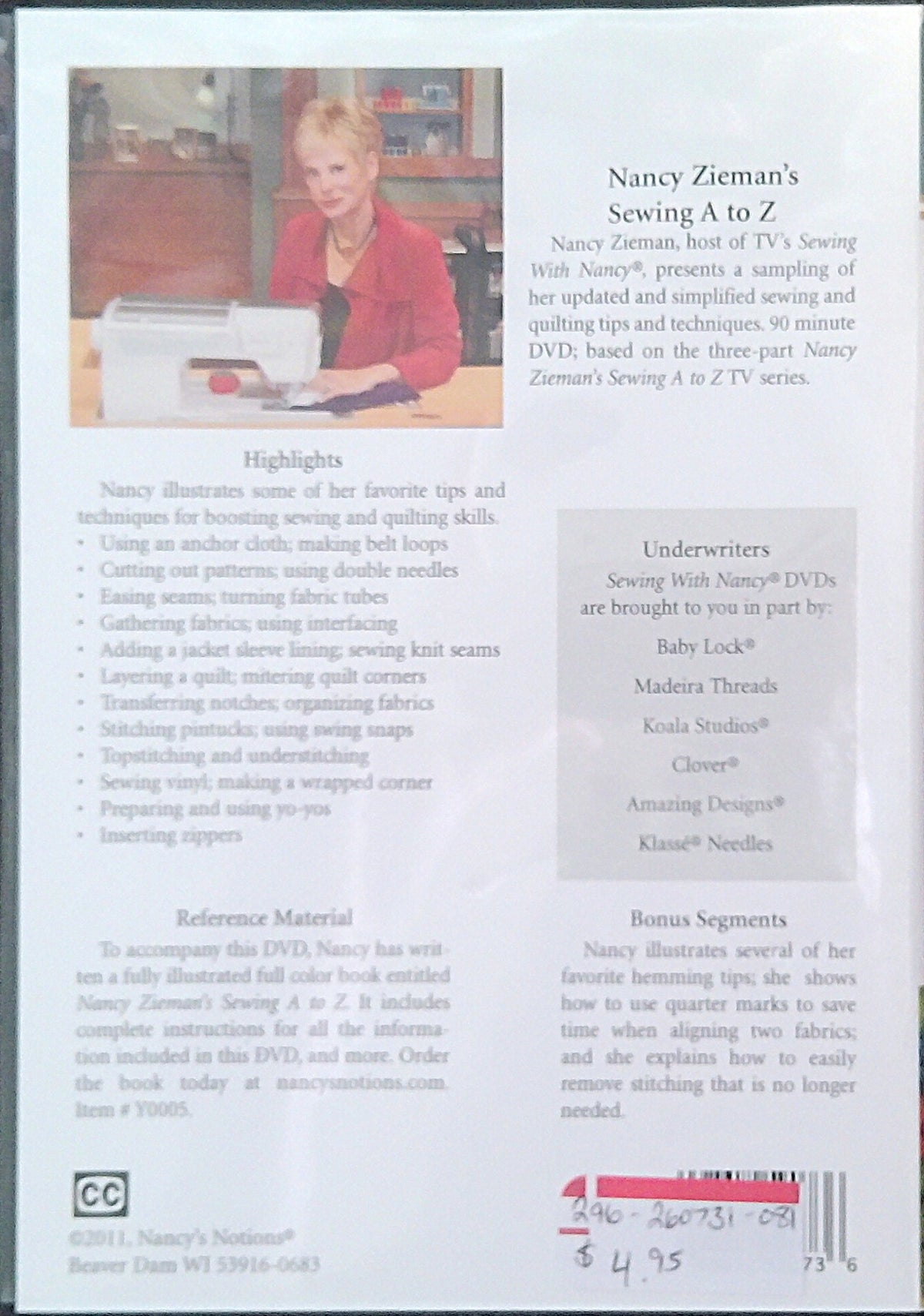 Nancy Zieman's Sewing A to Z