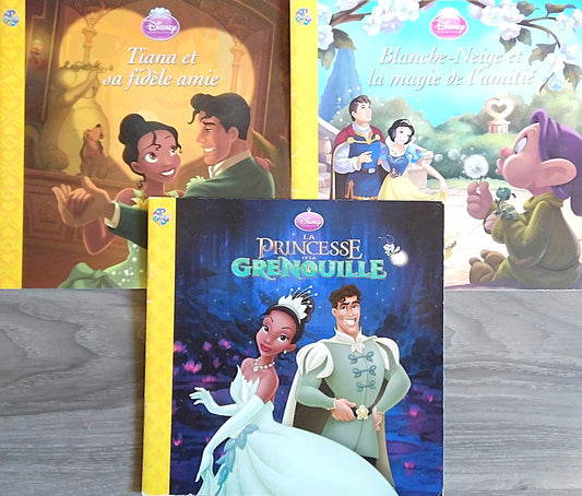 Set Of Three French Disney Princess Books