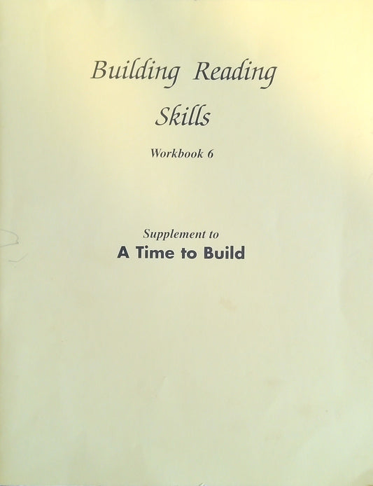Building Reading Skills Workbook