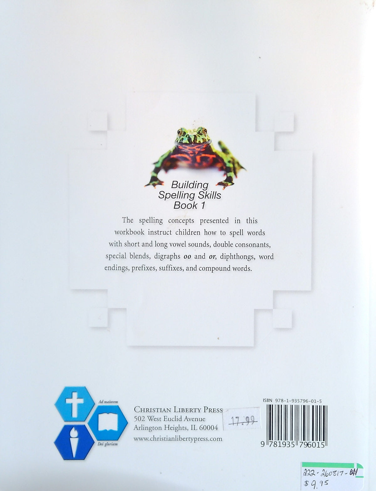 Building Spelling Skills: Book 1