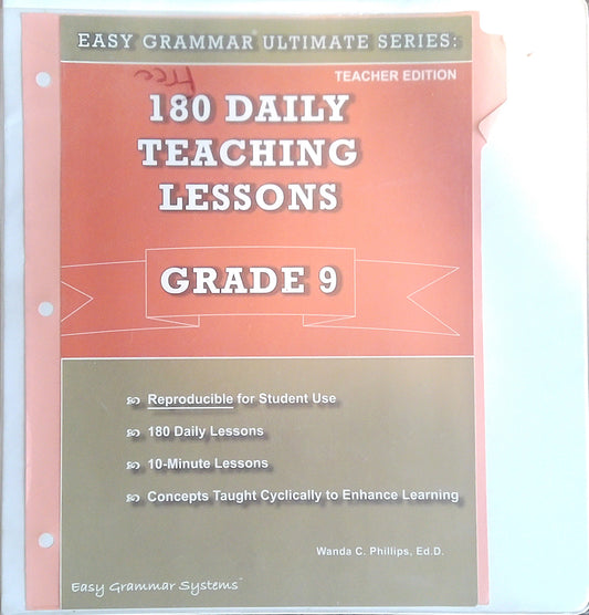 Easy Grammar: Grade 9