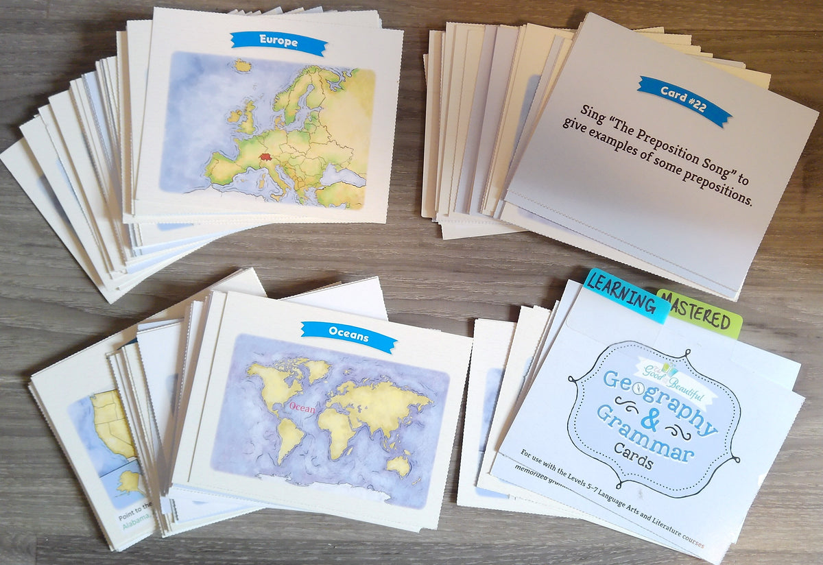 G&B Geography & Grammar Cards