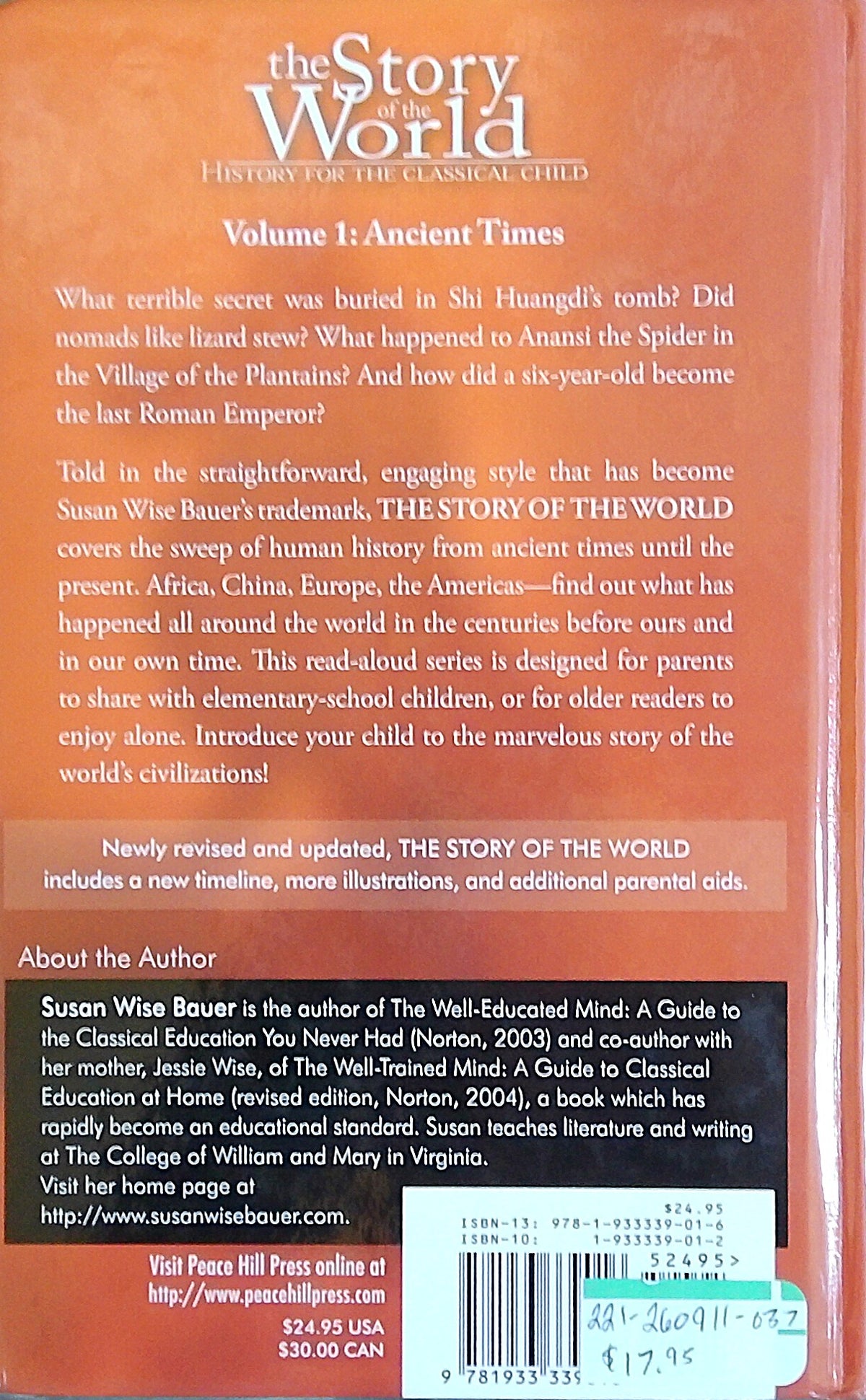 The Story Of The World Volume 1: Ancient Times
