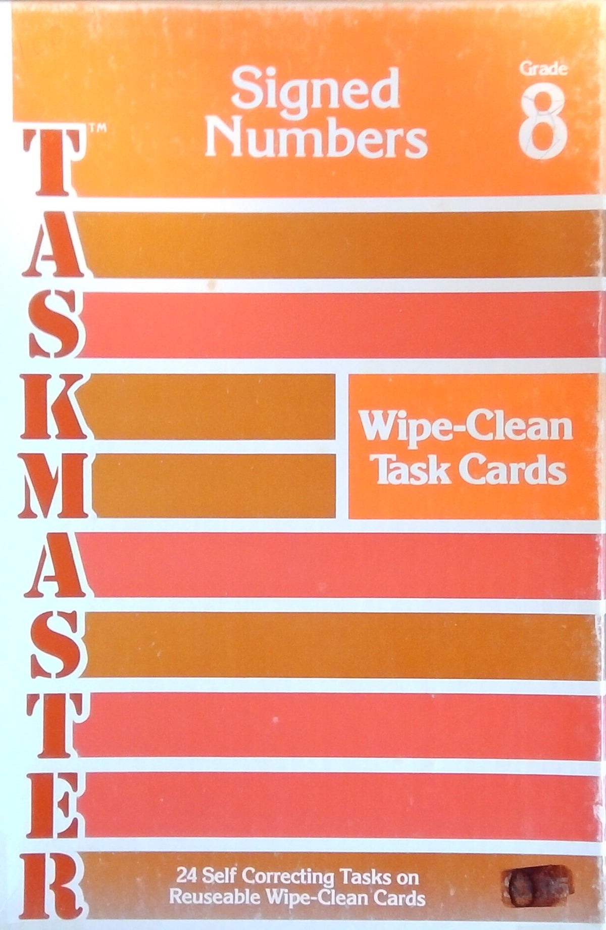 Taskmaster Wipe-Clean Task Cards: Signed Numbers