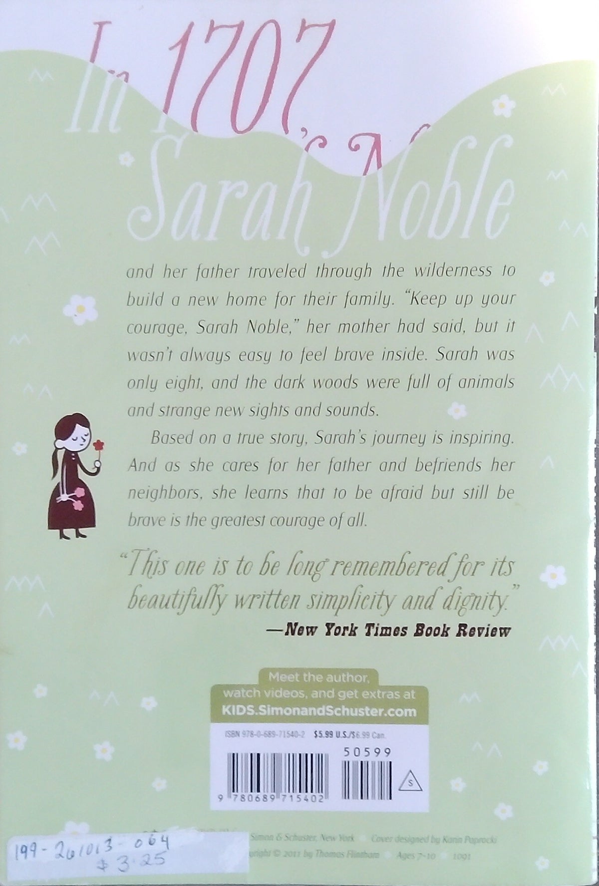 The Courage Of Sarah Noble