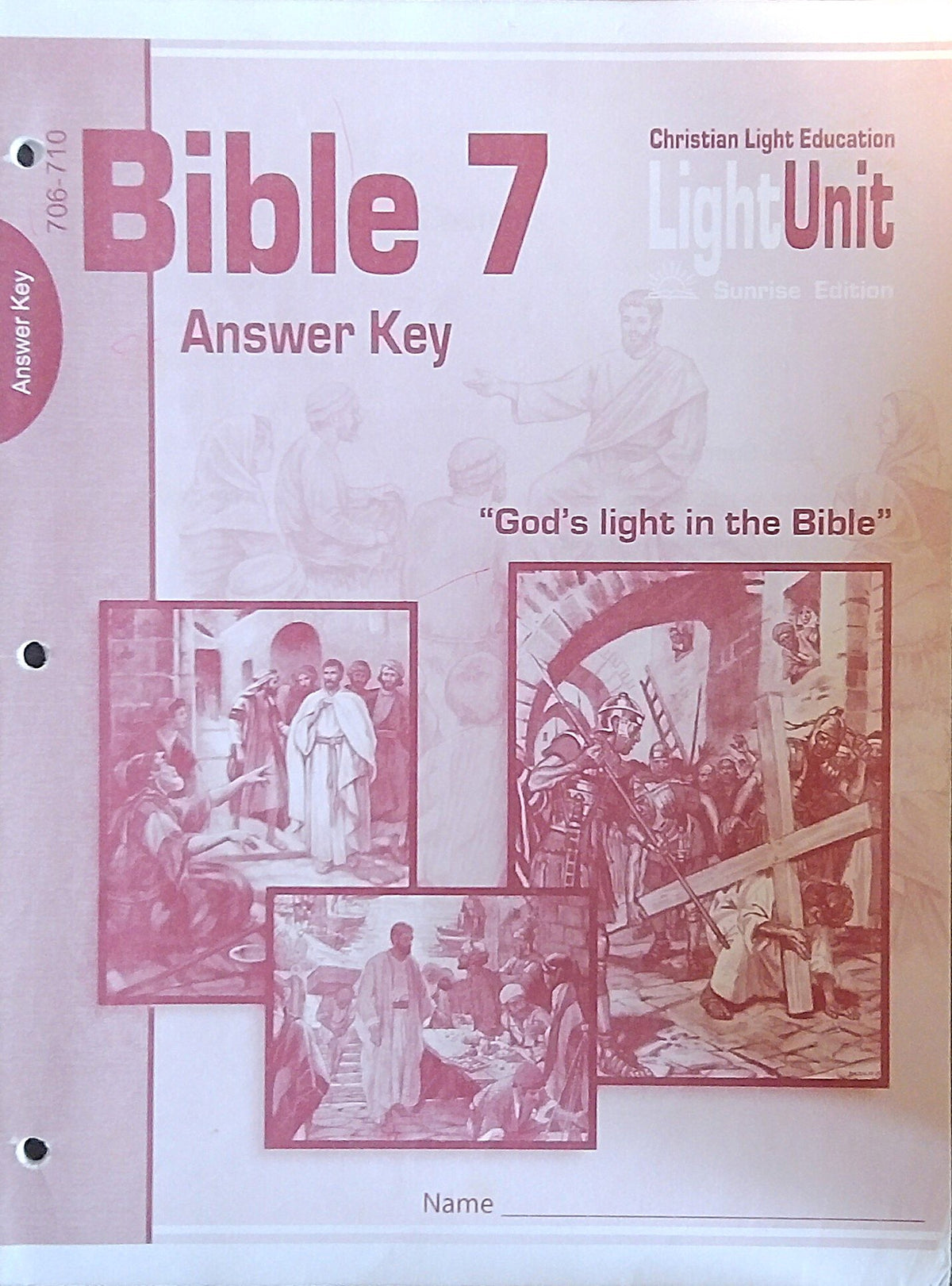 CLE Bible 7 Answer Key - 706-710