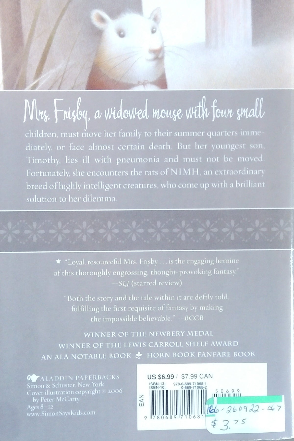 Mrs. Frisby And The Rats Of NIMH