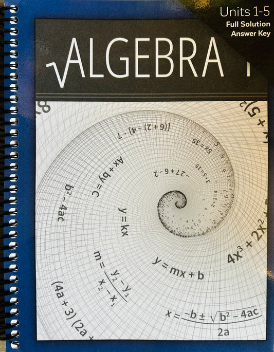 CLE Algebra 1 Answer Key: Units 1-5